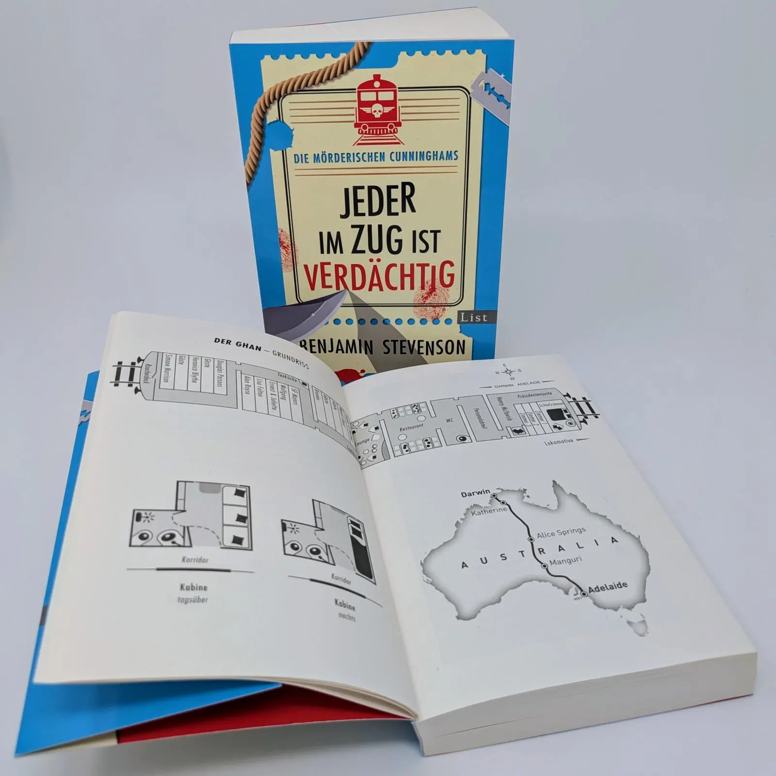 Bild: 9783471360583 | Die mörderischen Cunninghams. Jeder im Zug ist verdächtig | Stevenson