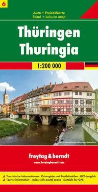 Cover: 9783707900583 | Deutschland 06 Thüringen 1 : 200 000 | (Land-)Karte | gefalzt | 2018