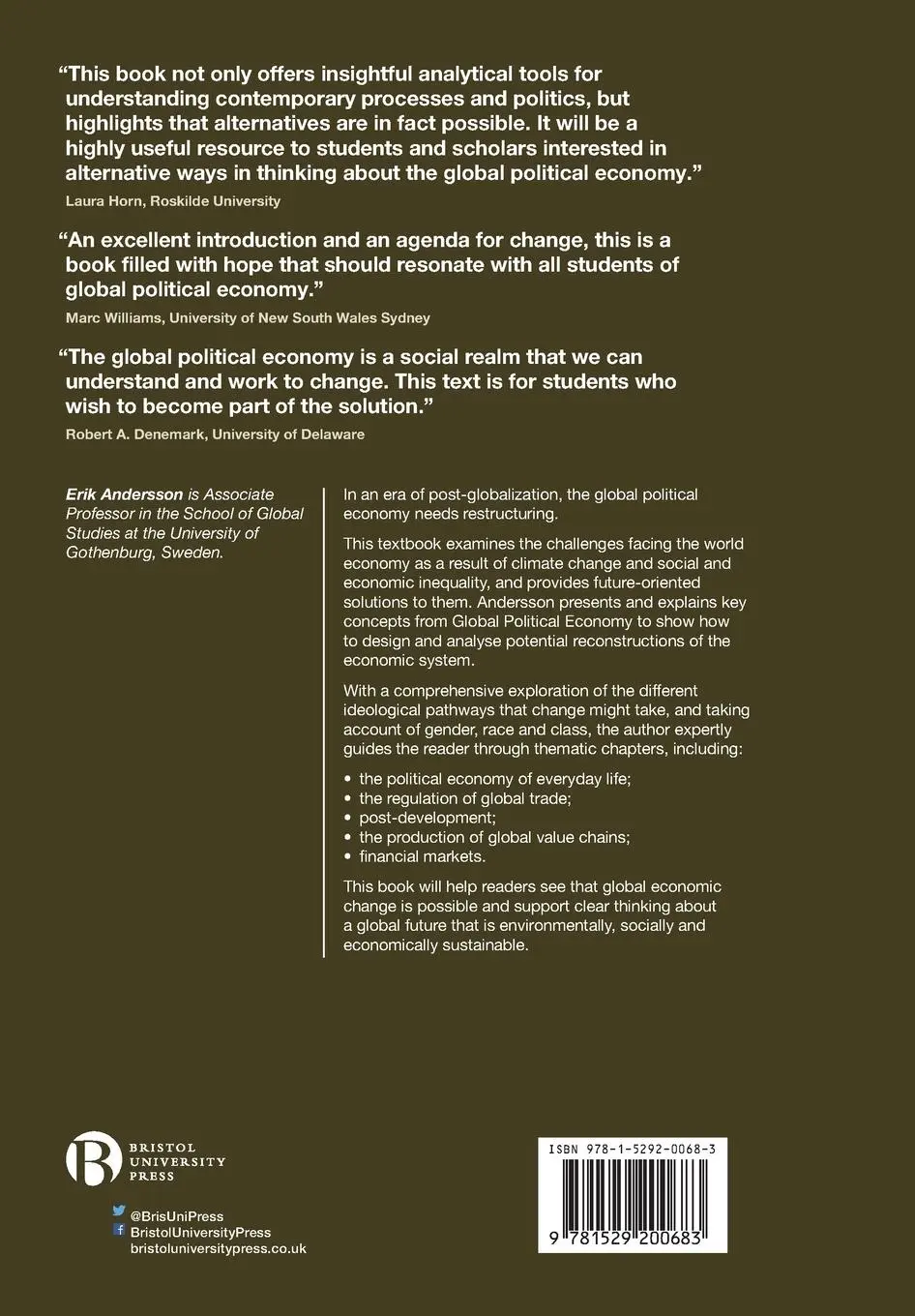 Rückseite: 9781529200683 | Reconstructing the Global Political Economy | An Analytical Guide