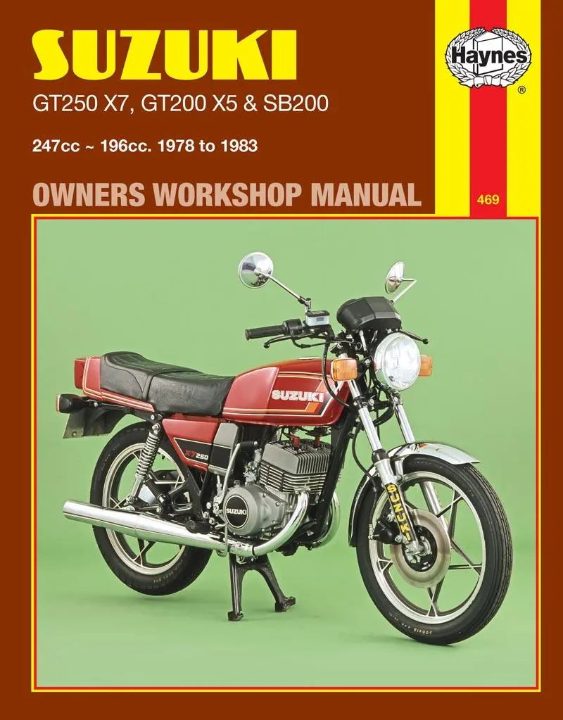 Cover: 9781850100683 | Suzuki GT250X7, GT200X5 &amp; SB200 Twins (78 - 83) | Haynes Publishing