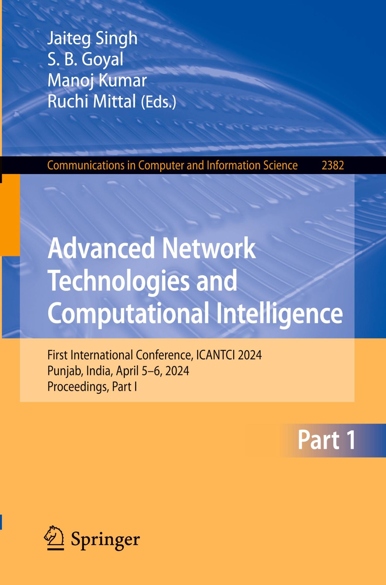 Cover: 9783031860683 | Advanced Network Technologies and Computational Intelligence | Buch