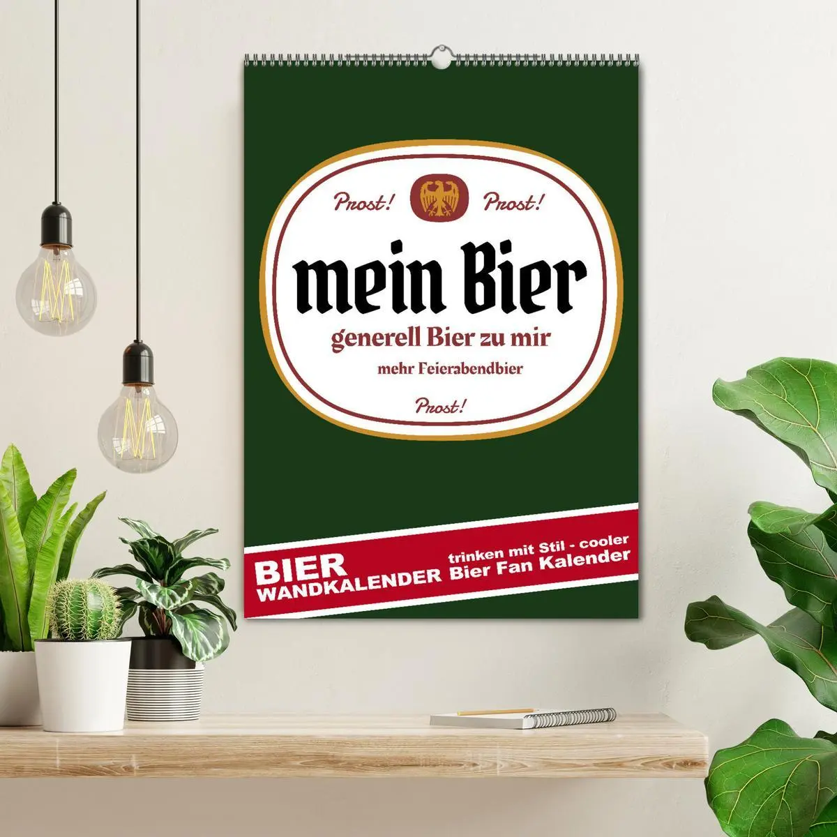 Bild: 9783516370683 | BIER Wandkalender -Trinken mit Stil (Wandkalender 2026 DIN A2...