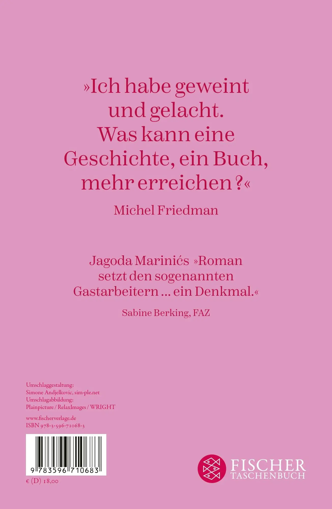 Rückseite: 9783596710683 | Restaurant Dalmatia | Roman | Jagoda Marinic | Buch | 256 S. | Deutsch