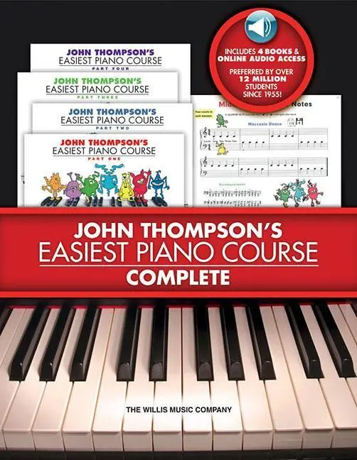 Cover: 884088310783 | John Thompson's Easiest Piano Course Complete 4-Book Boxed Set with...