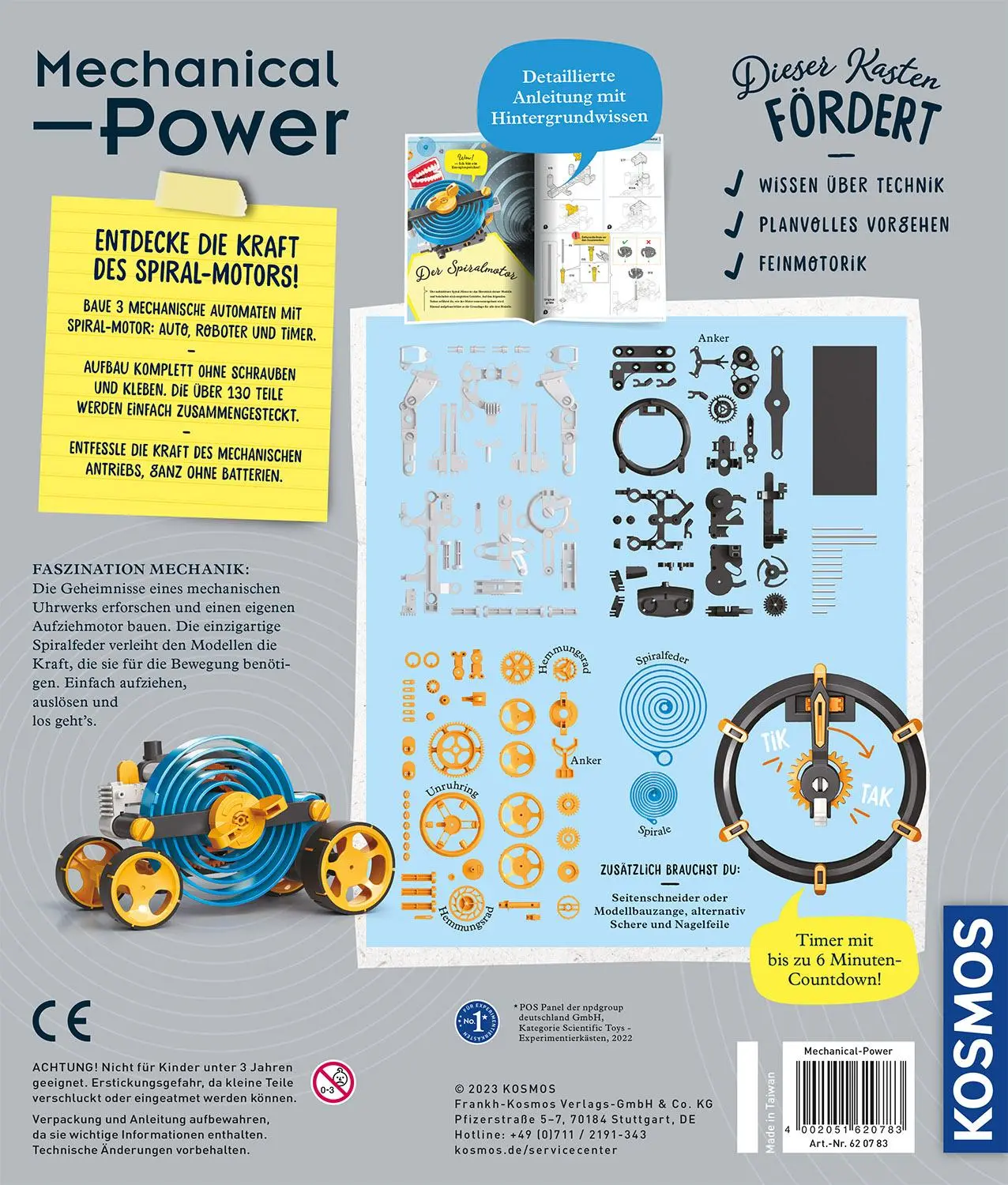Rückseite: 4002051620783 | Mechanical Power | Experimentierkasten | Spiel | 620783 | Deutsch