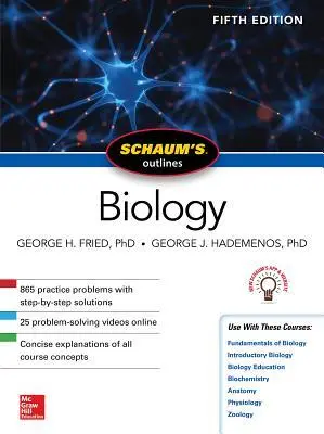 Cover: 9781260120783 | Schaum's Outline of Biology, Fifth Edition | George H Fried (u. a.)