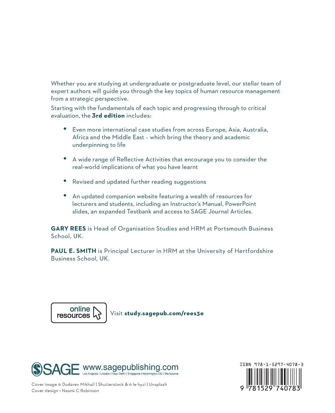 Rückseite: 9781529740783 | Strategic Human Resource Management | An International Perspective