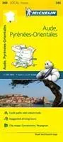 Cover: 9782067210783 | Aude, Pyrenees-Orientales - Michelin Local Map 344 | Map | Michelin