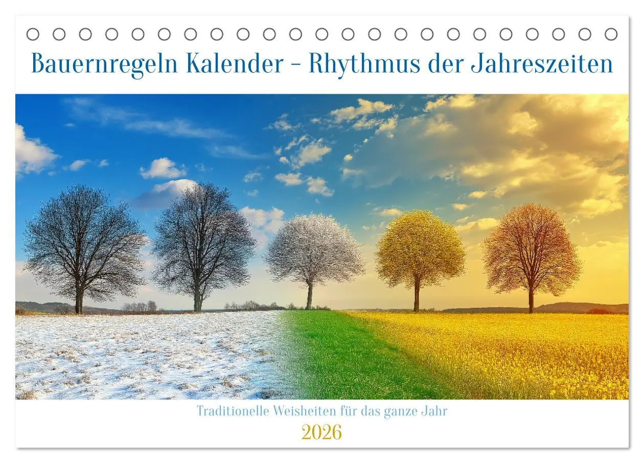 Cover: 9783457340783 | Bauernregeln Kalender - Rhythmus der Jahreszeiten (Tischkalender...