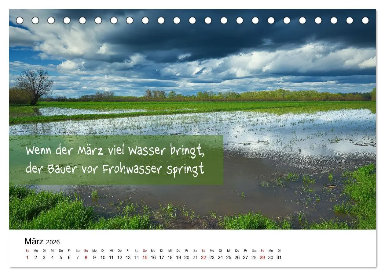 Bild: 9783457340783 | Bauernregeln Kalender - Rhythmus der Jahreszeiten (Tischkalender...