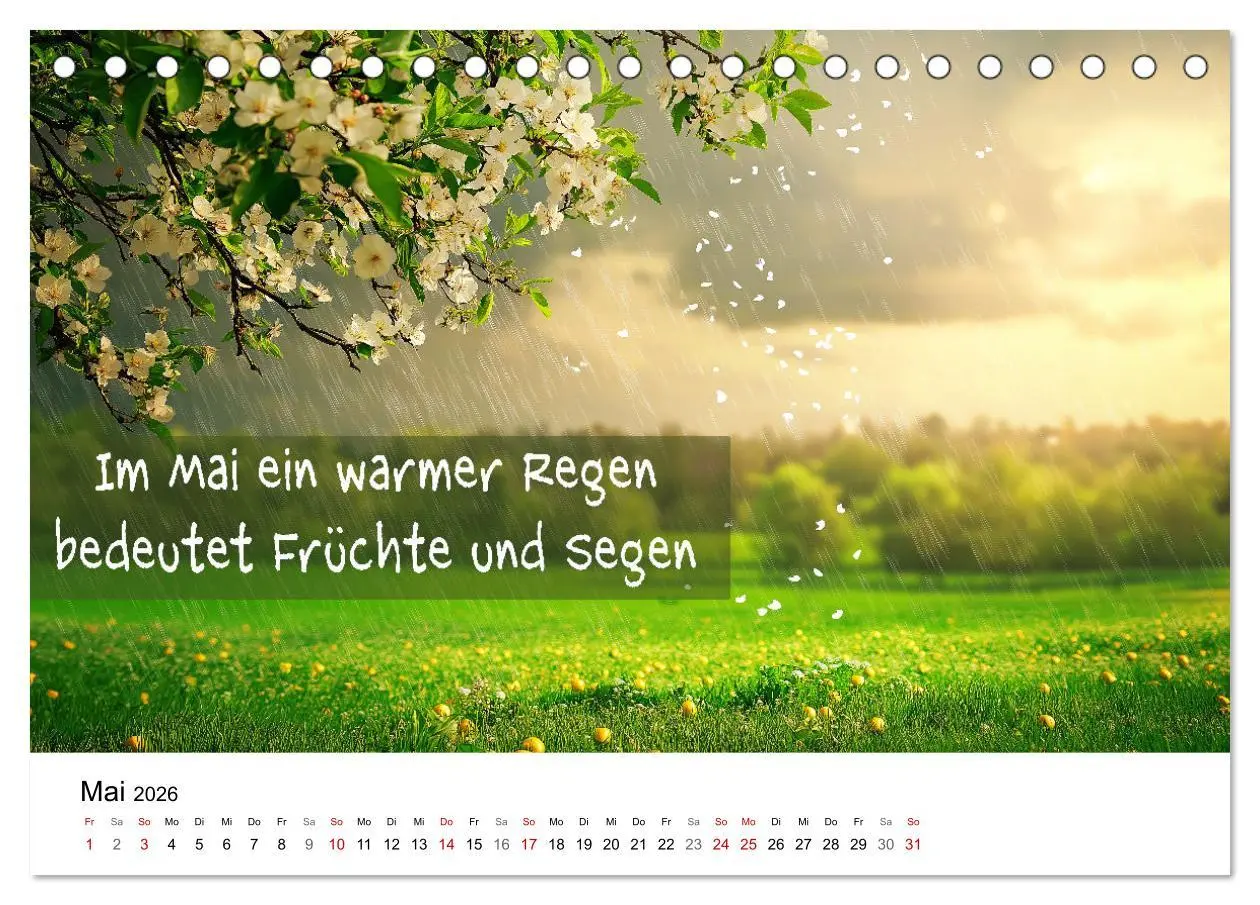 Bild: 9783457340783 | Bauernregeln Kalender - Rhythmus der Jahreszeiten (Tischkalender...