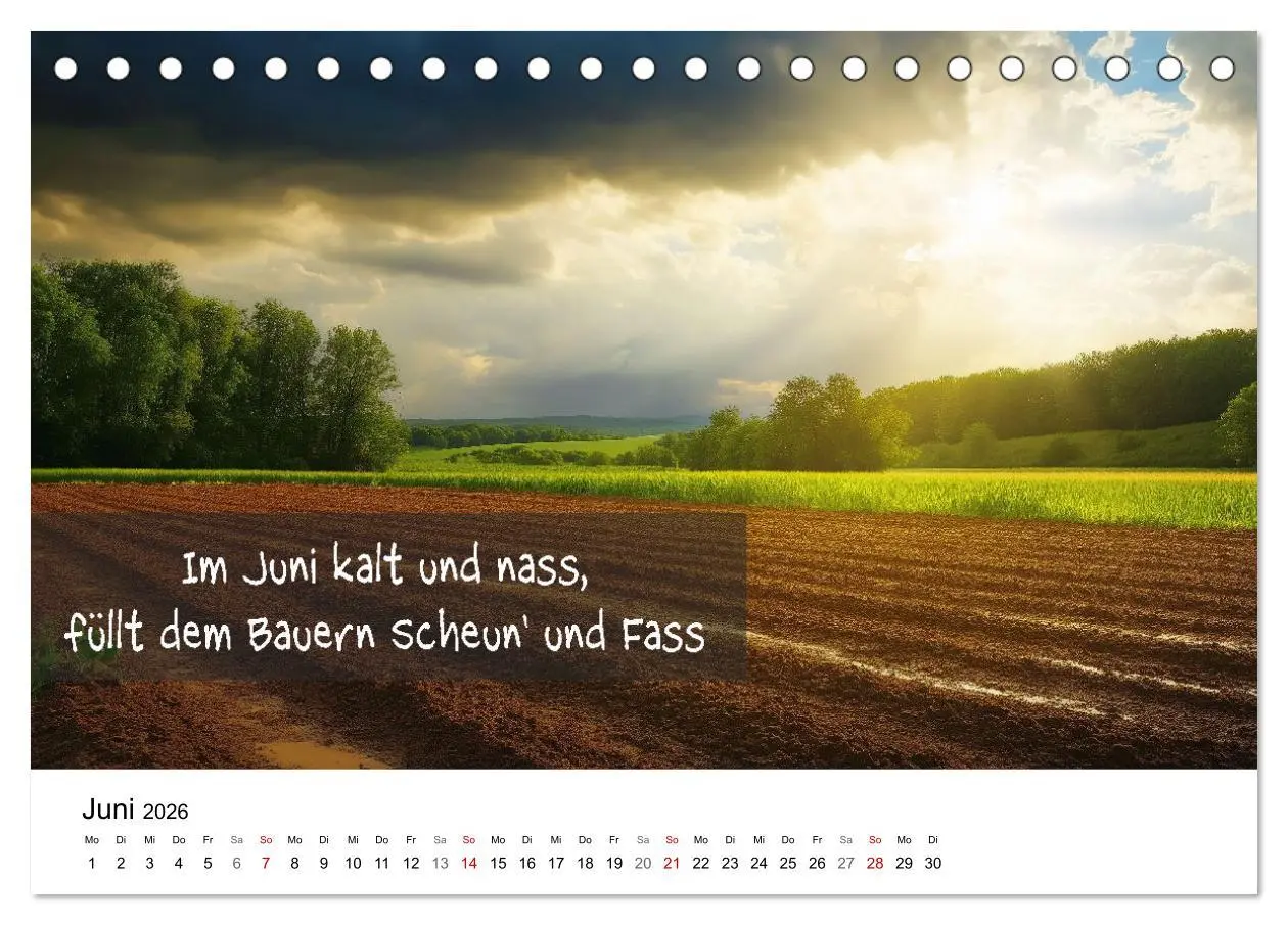 Bild: 9783457340783 | Bauernregeln Kalender - Rhythmus der Jahreszeiten (Tischkalender...