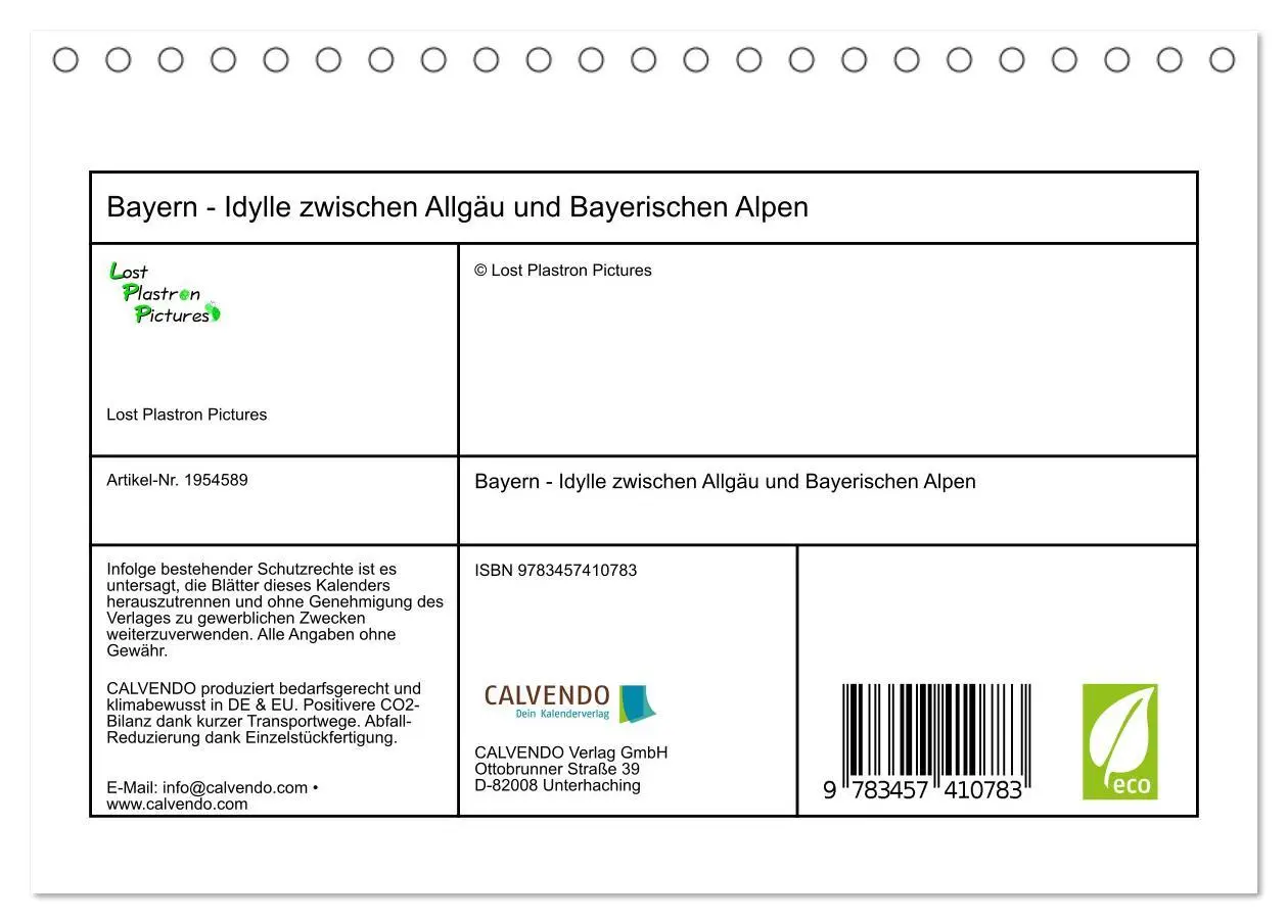 Bild: 9783457410783 | Bayern - Idylle zwischen Allgäu und Bayerischen Alpen...