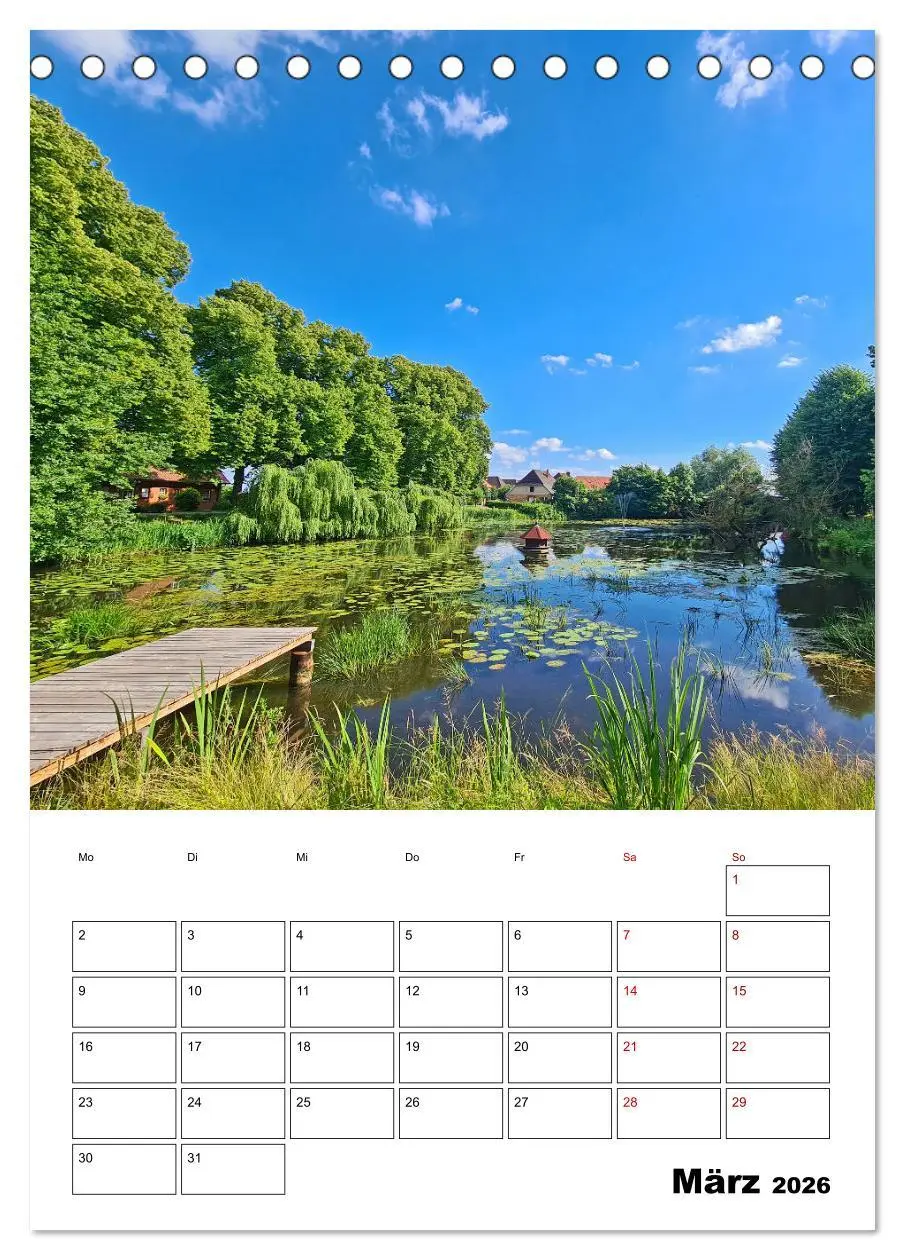 Bild: 9783516360783 | Boizenburg am Elberadweg (Tischkalender 2026 DIN A5 hoch), CALVENDO...
