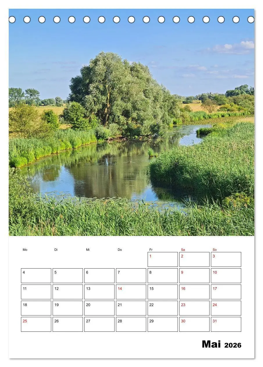Bild: 9783516360783 | Boizenburg am Elberadweg (Tischkalender 2026 DIN A5 hoch), CALVENDO...