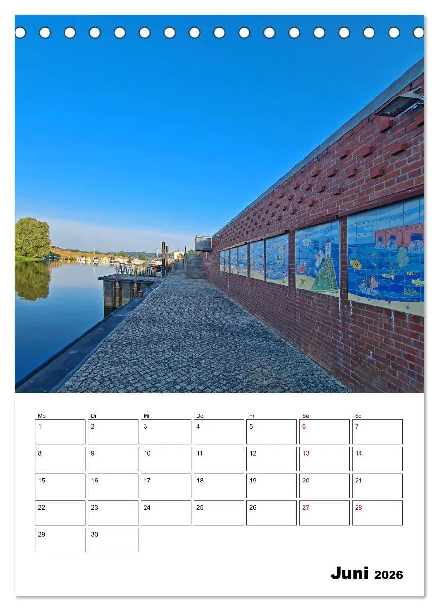 Bild: 9783516360783 | Boizenburg am Elberadweg (Tischkalender 2026 DIN A5 hoch), CALVENDO...