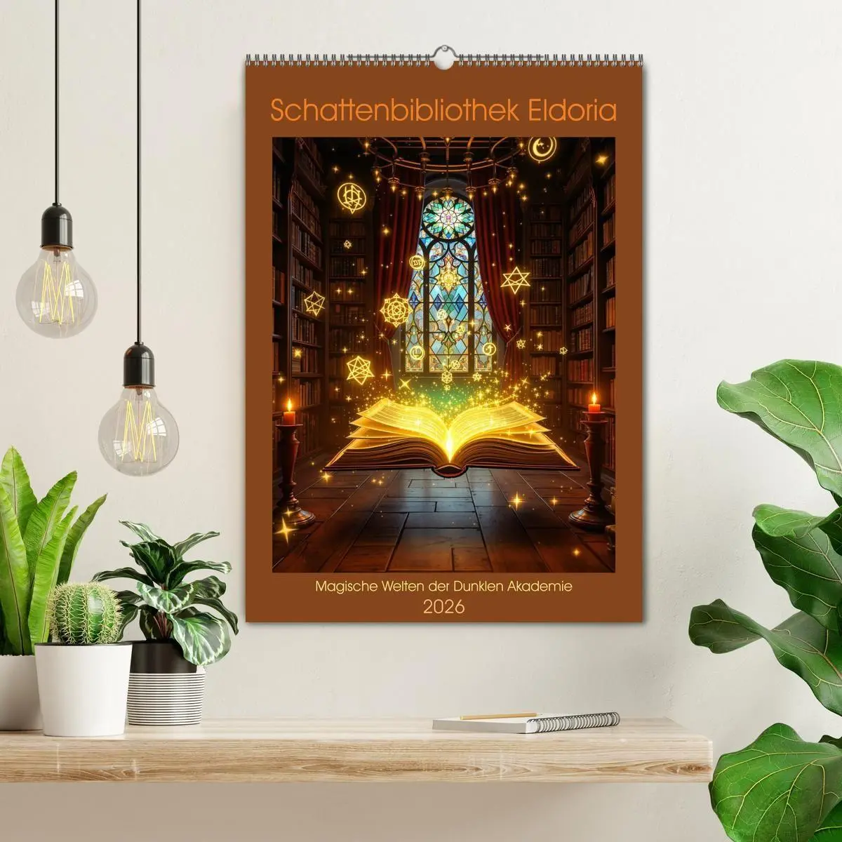 Bild: 9783516670783 | Schattenbibliothek Eldoria (Wandkalender 2026 DIN A2 hoch),...