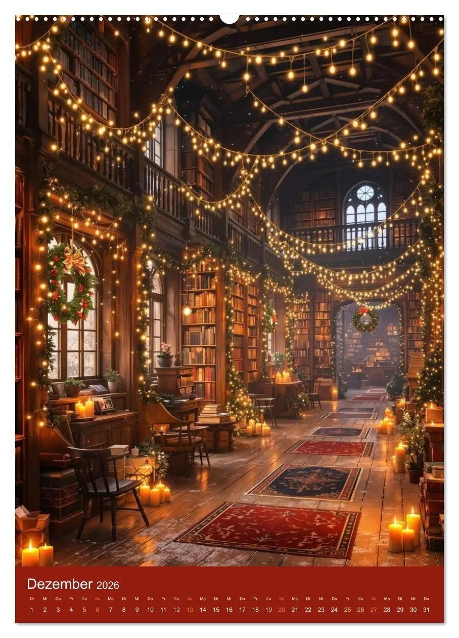 Bild: 9783516670783 | Schattenbibliothek Eldoria (Wandkalender 2026 DIN A2 hoch),...