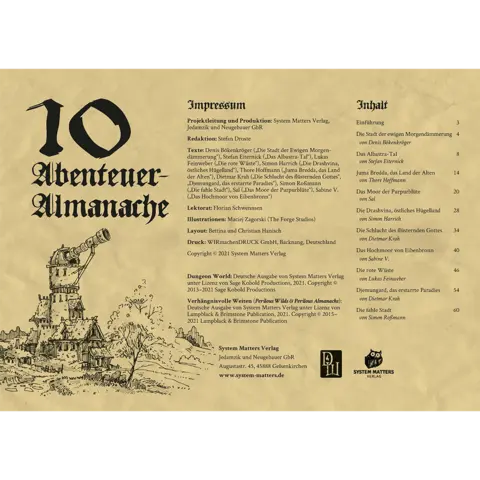 Cover: 9783963780783 | DW: 10 Abenteuer Almanache | deutsch | System Matters