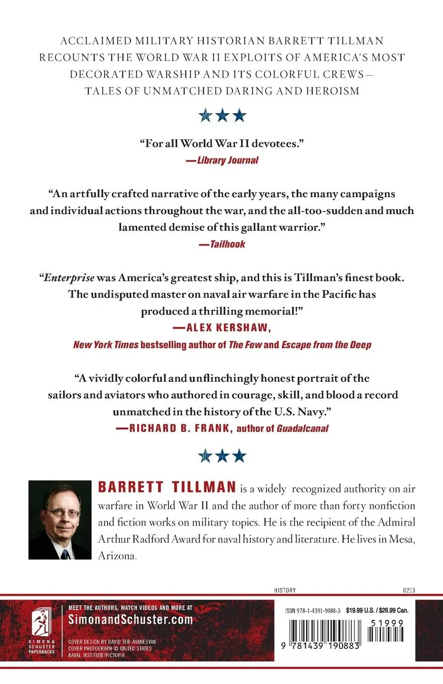 Rückseite: 9781439190883 | Enterprise | Barrett Tillman | Taschenbuch | No Series | Englisch