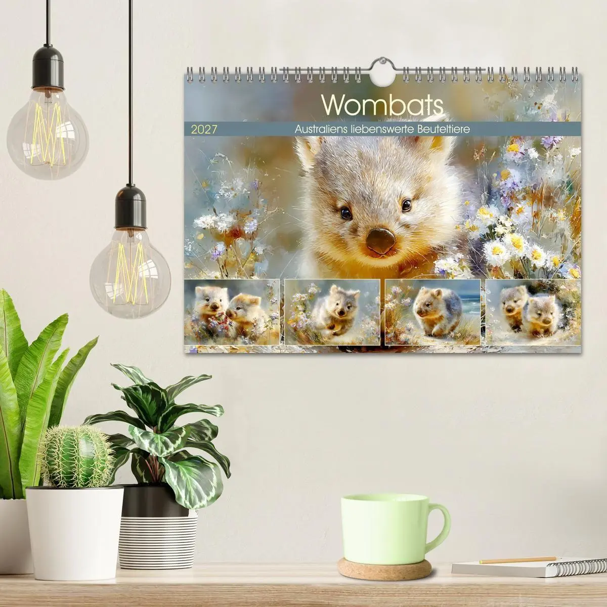 Bild: 9783516800883 | Wombats. Australiens liebenswerte Beuteltiere (Wandkalender 2027...