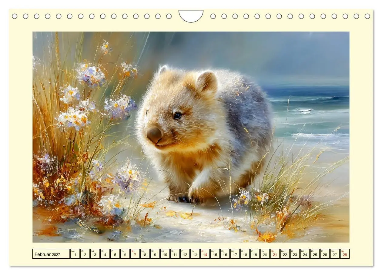 Bild: 9783516800883 | Wombats. Australiens liebenswerte Beuteltiere (Wandkalender 2027...