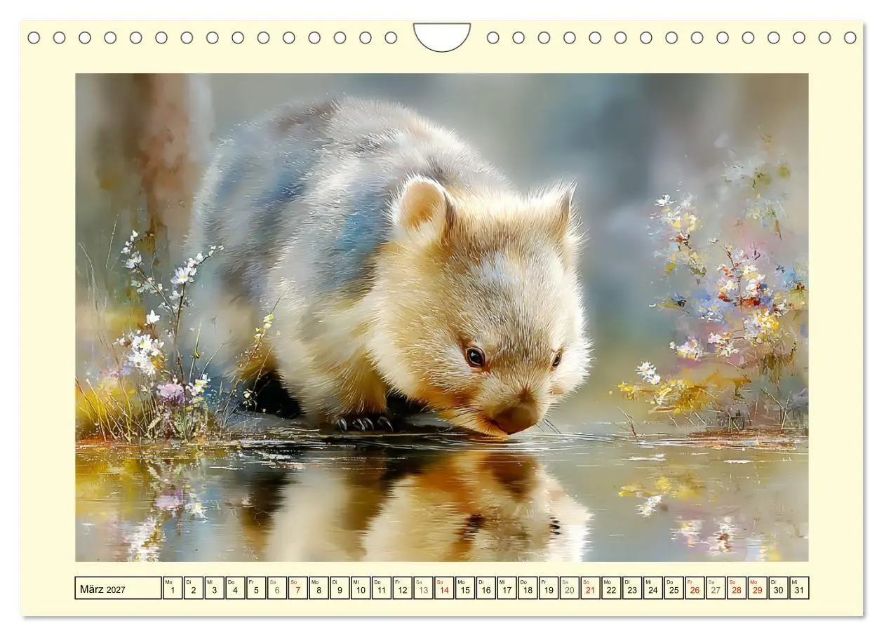 Bild: 9783516800883 | Wombats. Australiens liebenswerte Beuteltiere (Wandkalender 2027...