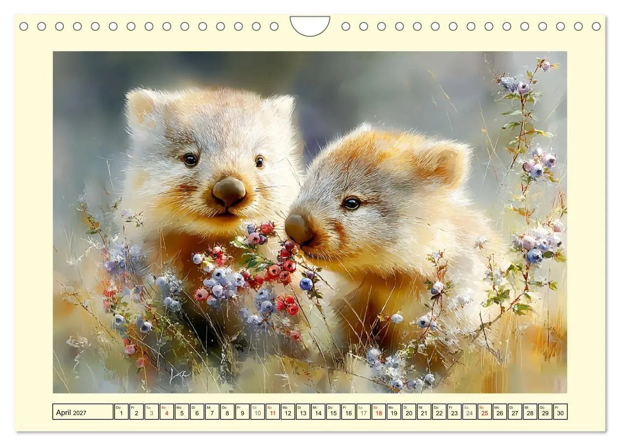 Bild: 9783516800883 | Wombats. Australiens liebenswerte Beuteltiere (Wandkalender 2027...