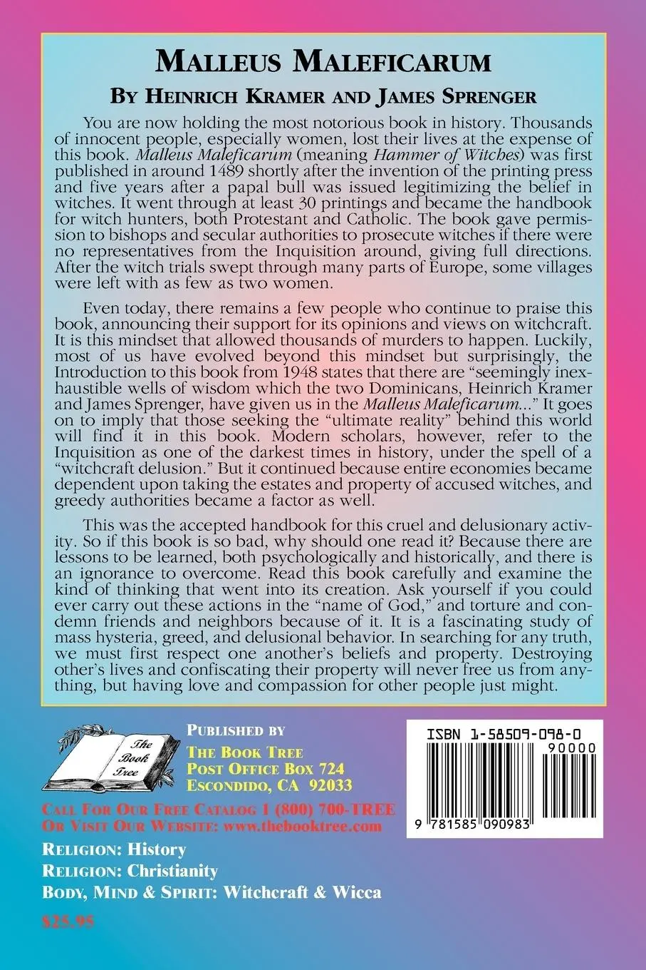 Rückseite: 9781585090983 | The Malleus Maleficarum | Paul Tice | Taschenbuch | Englisch | 2000