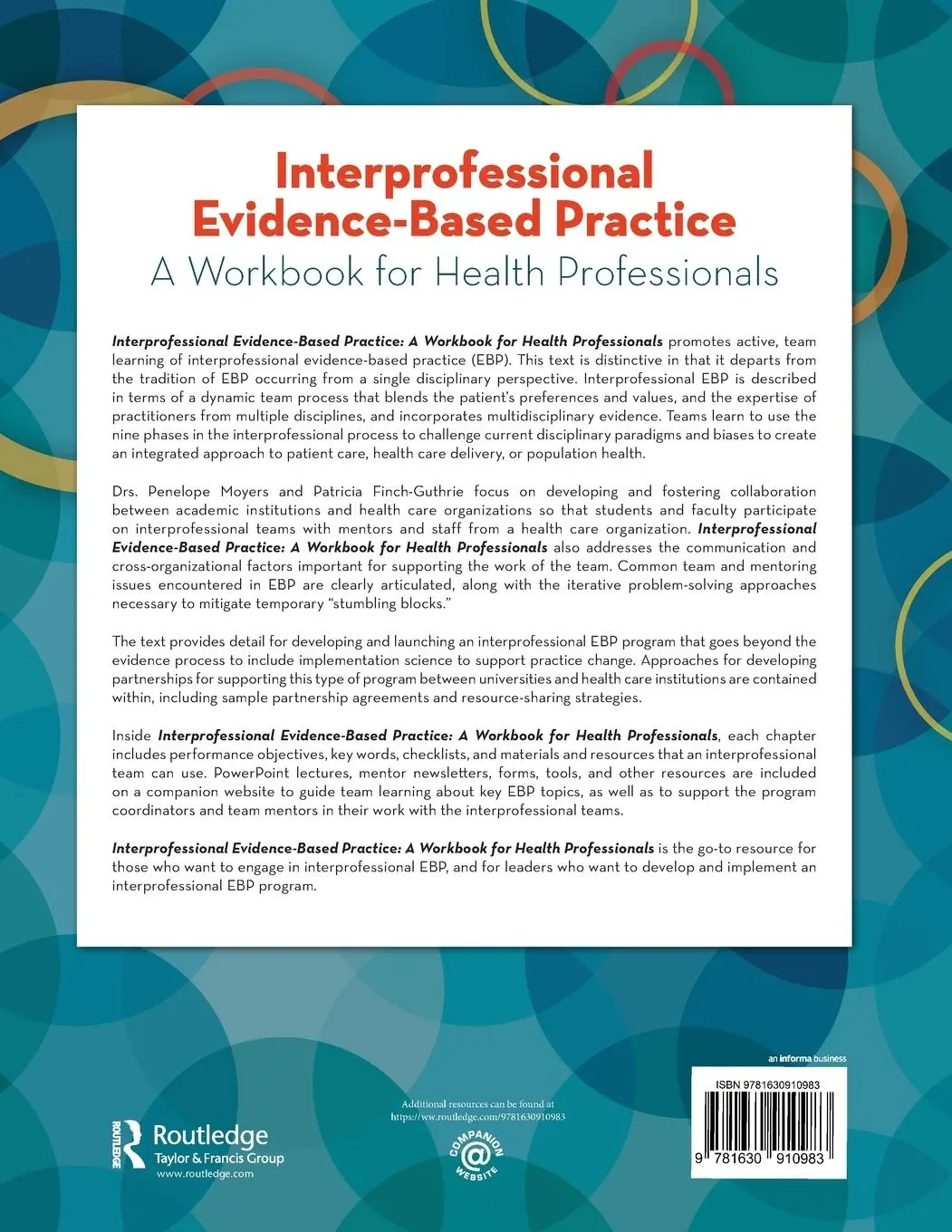 Rückseite: 9781630910983 | Interprofessional Evidence-Based Practice | Penelope Moyers (u. a.)