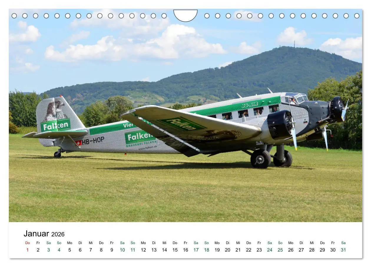 Bild: 9783457870983 | Junkers Ju 52 Die Legende (Wandkalender 2026 DIN A4 quer), CALVENDO...
