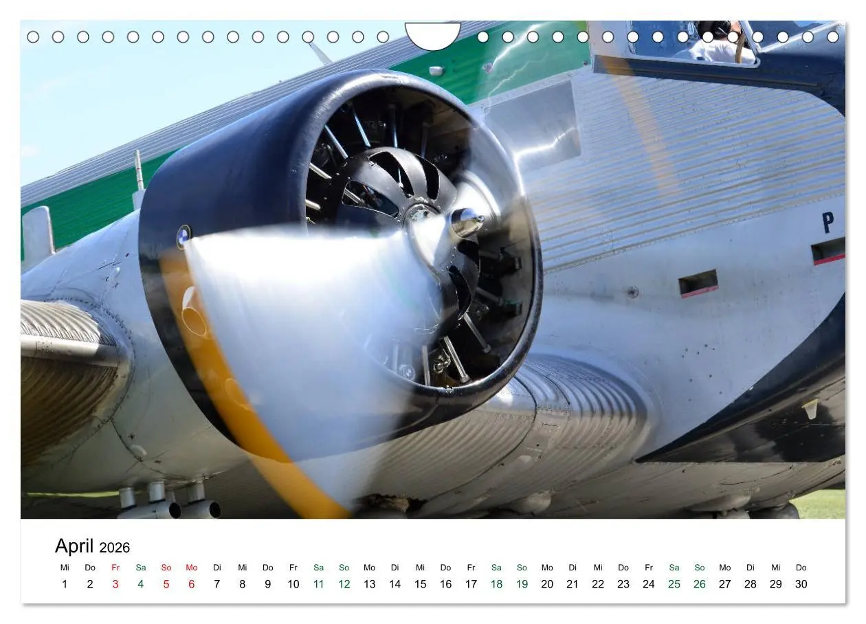 Bild: 9783457870983 | Junkers Ju 52 Die Legende (Wandkalender 2026 DIN A4 quer), CALVENDO...