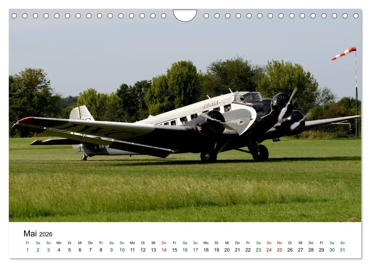 Bild: 9783457870983 | Junkers Ju 52 Die Legende (Wandkalender 2026 DIN A4 quer), CALVENDO...