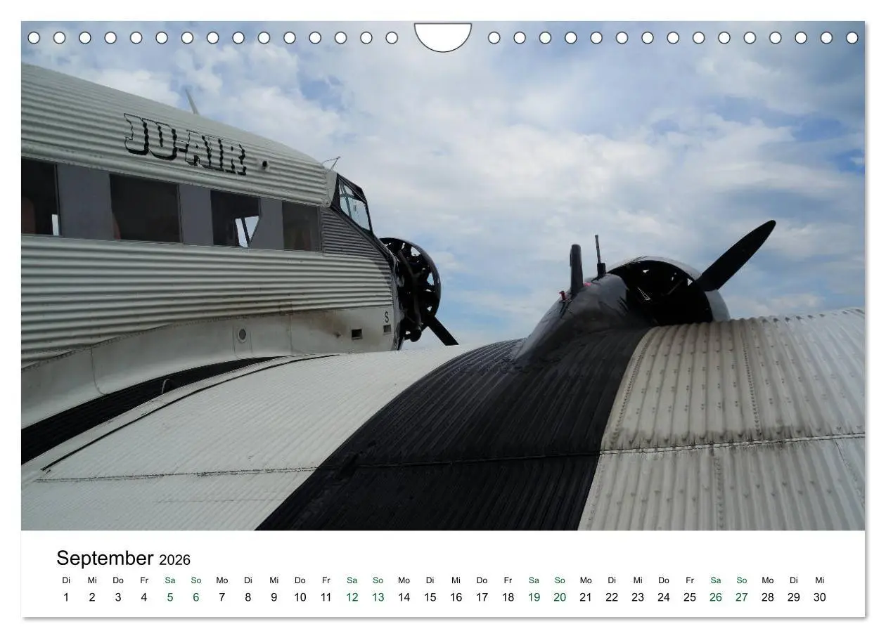 Bild: 9783457870983 | Junkers Ju 52 Die Legende (Wandkalender 2026 DIN A4 quer), CALVENDO...