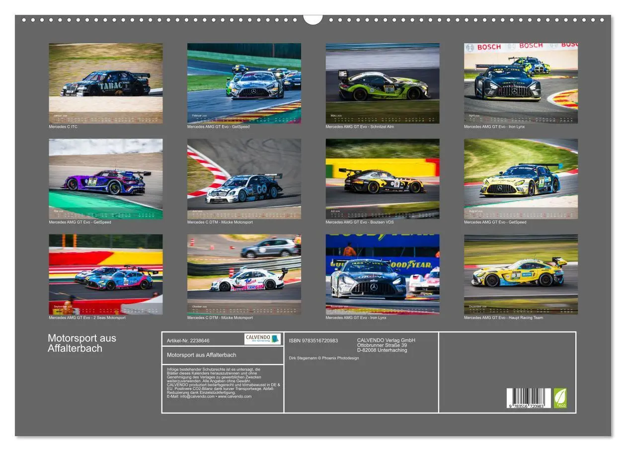 Bild: 9783516720983 | Motorsport aus Affalterbach (Wandkalender 2026 DIN A2 quer),...