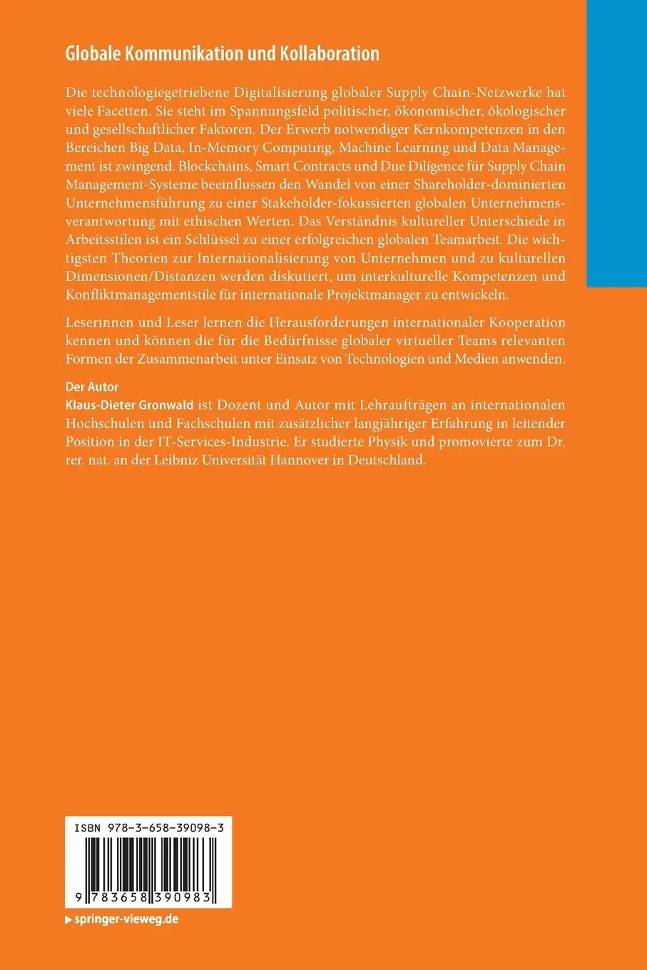Rückseite: 9783658390983 | Globale Kommunikation und Kollaboration | Klaus-Dieter Gronwald | Buch
