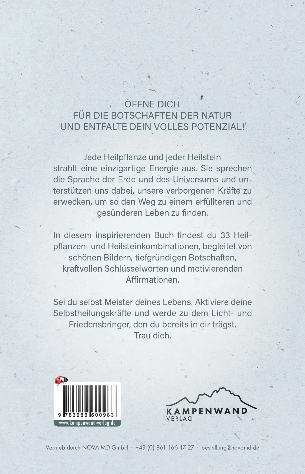 Rückseite: 9783986600983 | Lass Heilpflanzen und Heilsteine zu dir sprechen | Glück | Taschenbuch