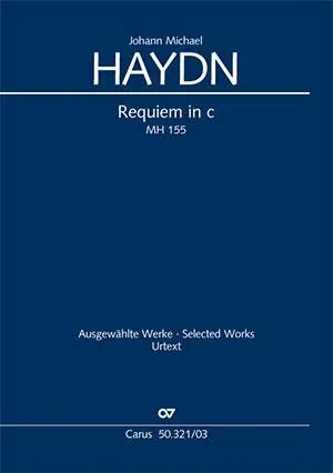 Cover: 9790007080983 | Requiem in c | Johann Michael Haydn | Taschenbuch | Klavierauszug