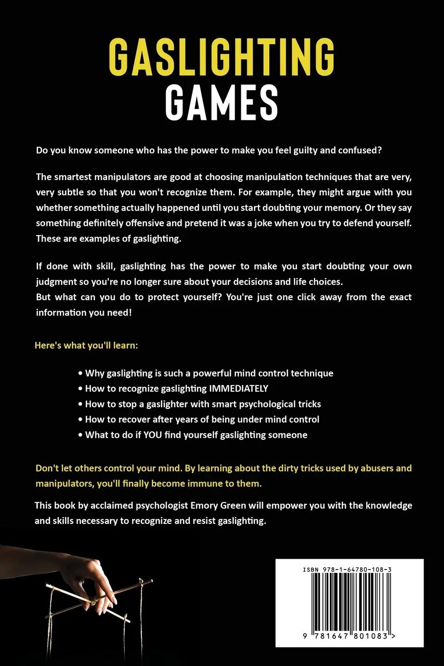 Rückseite: 9781647801083 | Gaslighting Games | Emory Green | Taschenbuch | Englisch | 2020