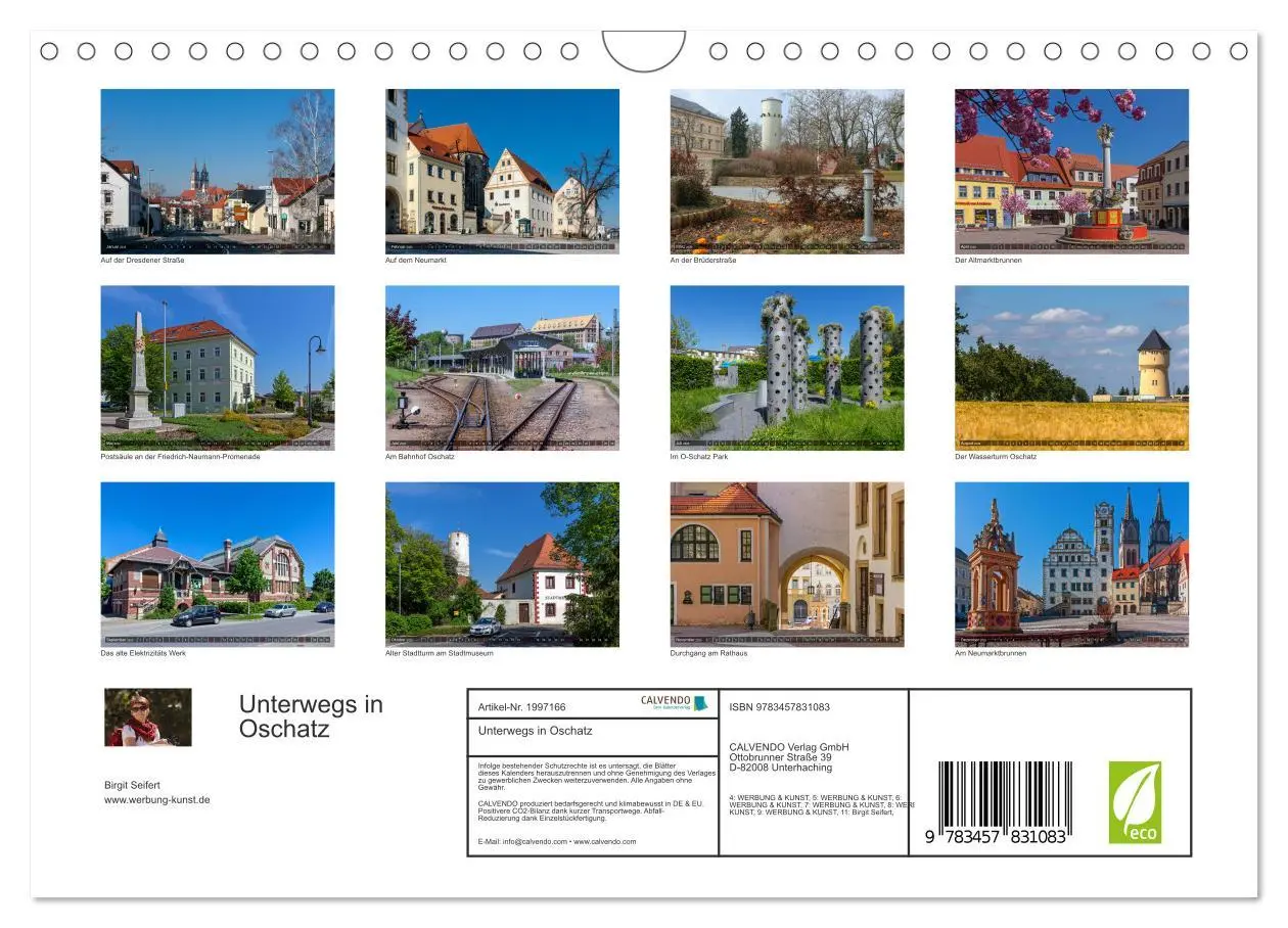 Bild: 9783457831083 | Unterwegs in Oschatz (Wandkalender 2026 DIN A4 quer), CALVENDO...