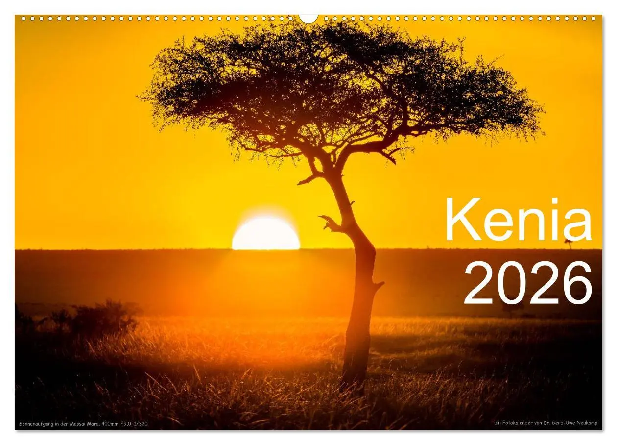 Cover: 9783516161083 | Kenia 2026 (Wandkalender 2026 DIN A2 quer), CALVENDO Monatskalender