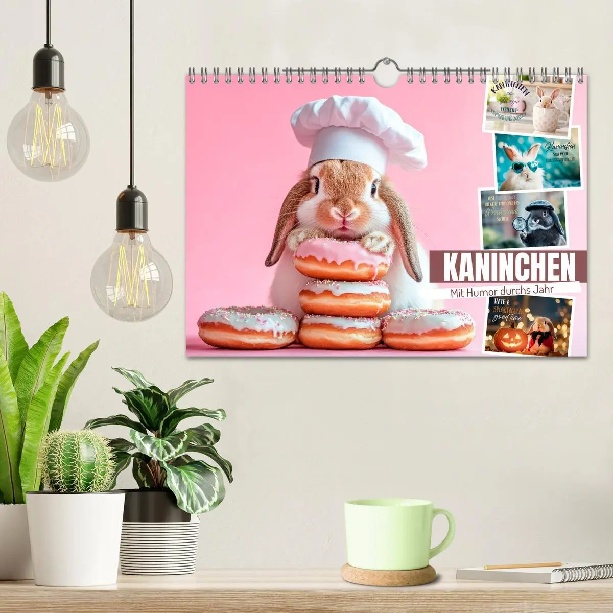 Bild: 9783516611083 | KANINCHEN Mit Humor durchs Jahr (Wandkalender 2026 DIN A4 quer),...