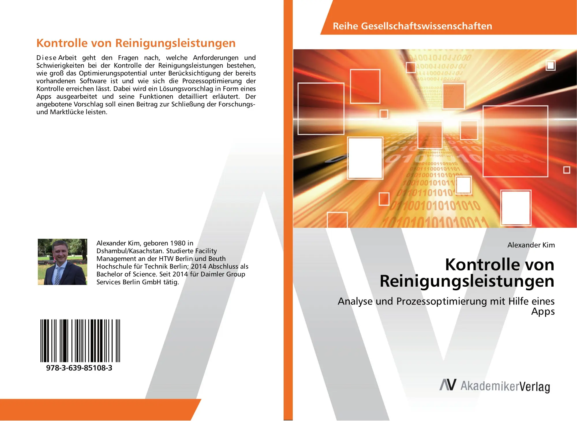 Cover: 9783639851083 | Kontrolle von Reinigungsleistungen | Alexander Kim | Taschenbuch
