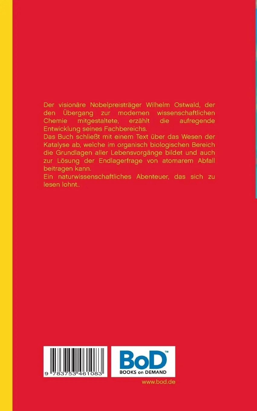 Rückseite: 9783753461083 | Der Stein der Weisen | Geschichte der Chemie | Wilhelm Ostwald | Buch