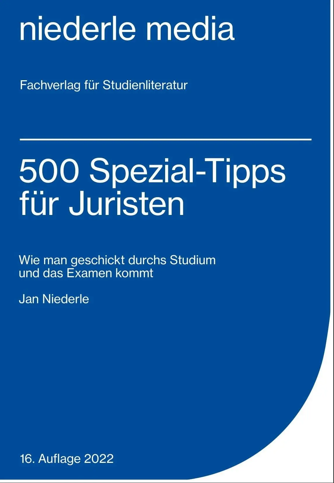 Cover: 9783867241083 | 500 Spezial-Tipps für Juristen | Jan Niederle | Taschenbuch | 124 S.