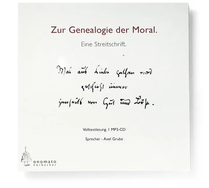 Cover: 9783939511083 | Zur Genealogie der Moral. Eine Streitschrift, 1 MP3-CD | Nietzsche