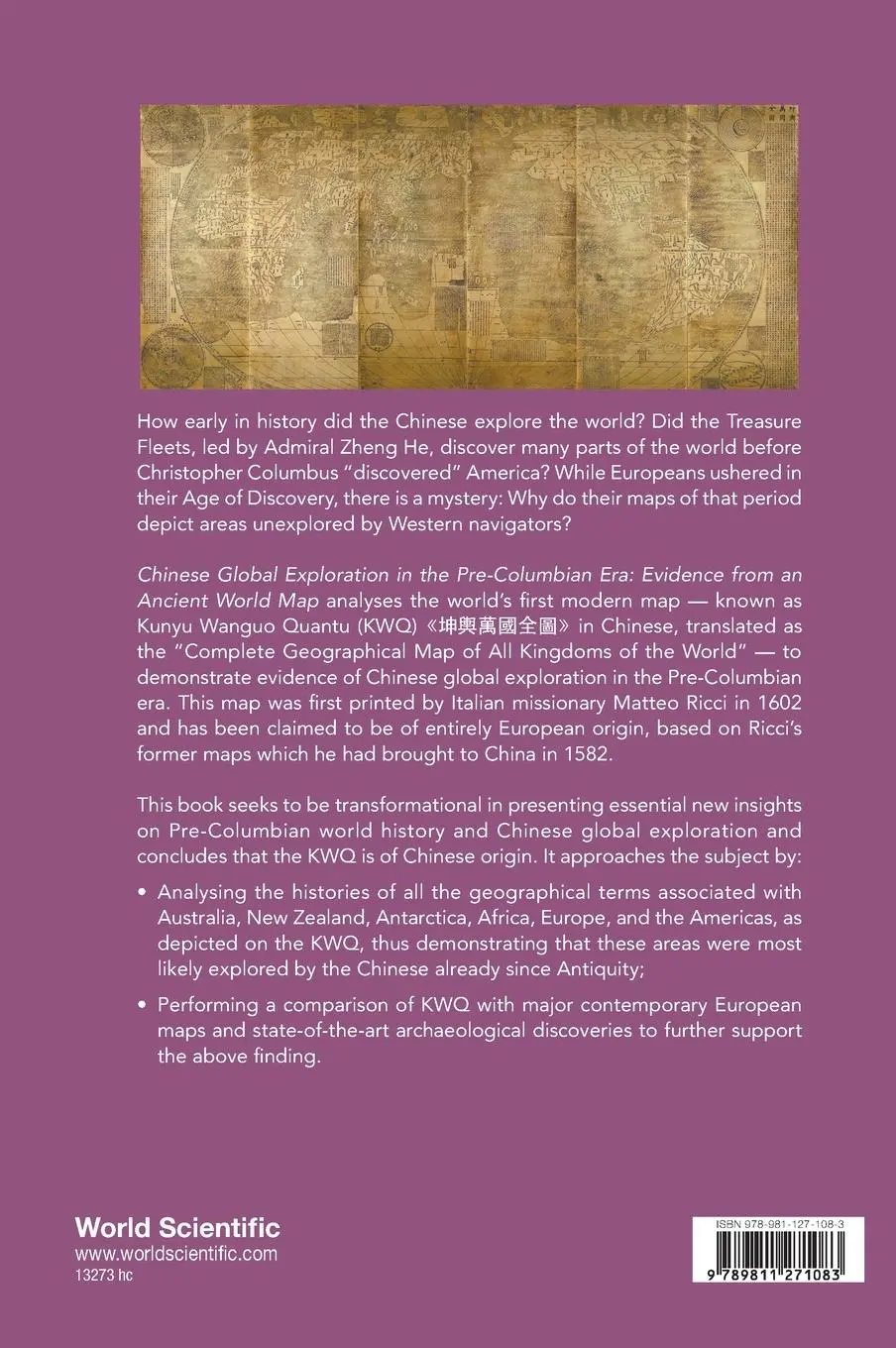 Rückseite: 9789811271083 | Chinese Global Exploration in the Pre-Columbian Era | Sheng-Wei Wang