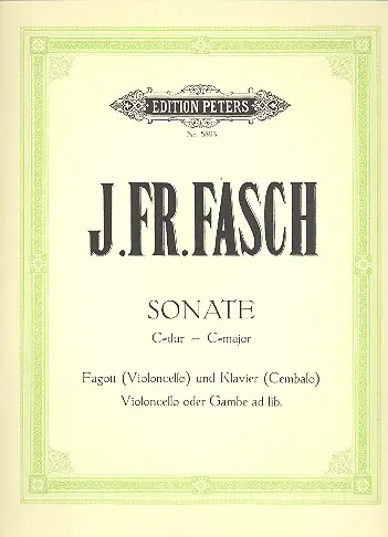 Cover: 9790014041083 | Sonate In Do | Johann Friedrich Fasch | Buch | Edition Peters