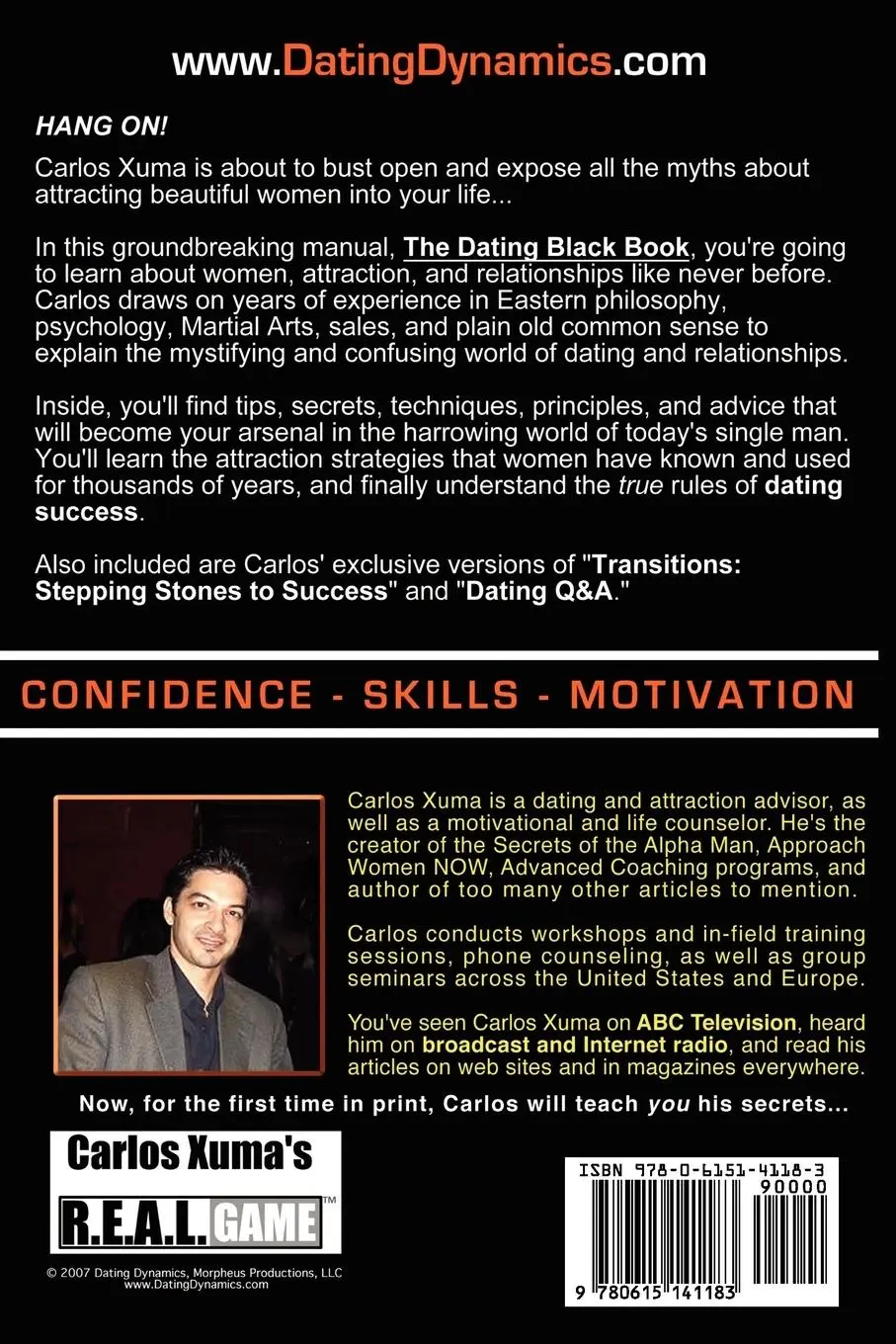 Rückseite: 9780615141183 | The Dating Black Book | Carlos Xuma | Taschenbuch | Englisch | 2007