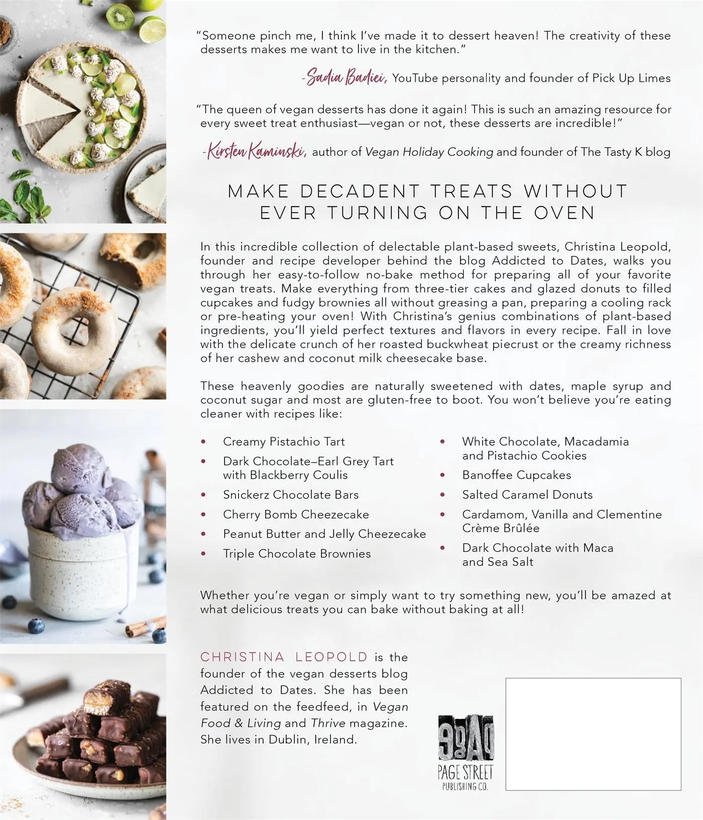 Rückseite: 9781645671183 | No-Bake Vegan Desserts | Christina Leopold | Taschenbuch | Englisch